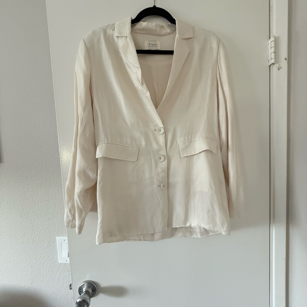 SET NWT** (Trosers NWT) DISSH Cream Blazer and Trouser